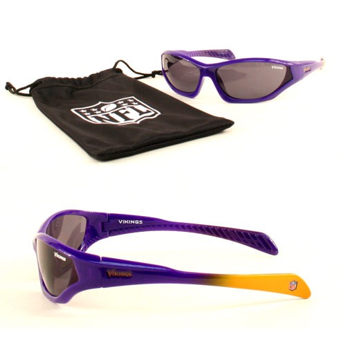 Discontinued - Minnesota Vikings Sunglasses - QUAKE Style - KIDS - With Sunglass Bag - 12 Pair For $36.00 - Wholesale Minnesota Vikings Products - Vikings Merchandise