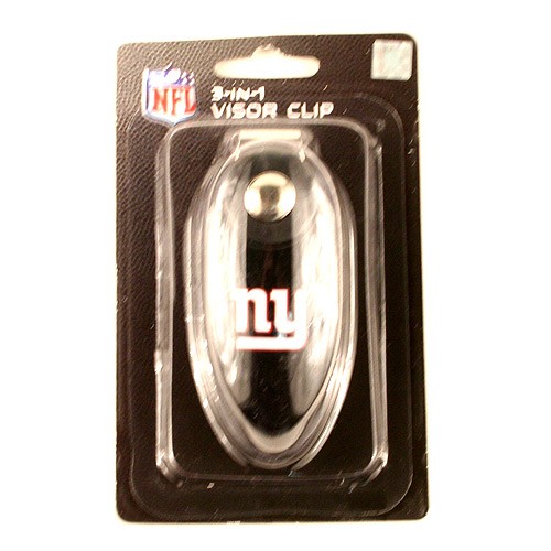Discontinued - New York Giants Merchandise - 3in1 VISOR Clip - 12 For $24.00 - Wholesale New York Giants Product - Giants Merchandsie 2