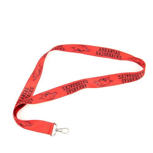 Discontinued Style - Arkansas Razorbacks Lanyard - HOT MARKET Style - 24 For $24.00 - Arkansas Razorbacks