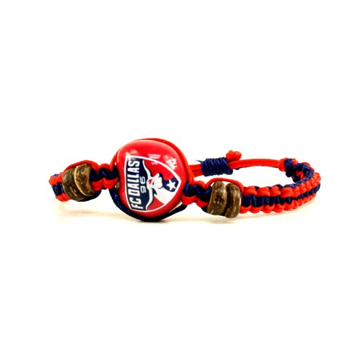 FC Dallas Soccer - Single Nut Macramé Bracelets - 12 For $30.00