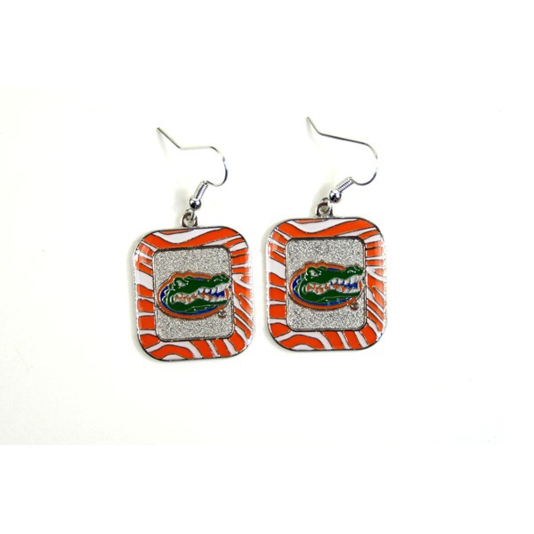 Florida Gators Earrings - The ZEBRA Dangle - 12 For $30.00 - Florida Gators