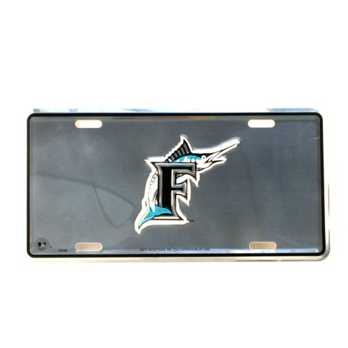 Florida Marlins - Mirror Style License Plates 24 Plates for $18.00 - Wholesale Miami Marlins Products - Marlins Merchandise
