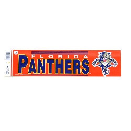 Florida Panthers Bumper Stickers - 3"x12" Win Style - 12 For $18.00 - Florida Panthers