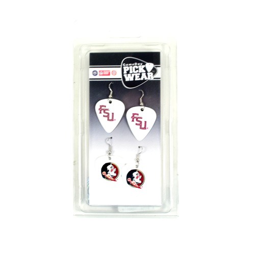 Florida State Seminoles - 2Pack Guitar Pick Earring Sets - 12 Sets For $30.00 - Florida State