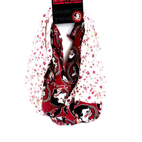 Florida State Seminoles Scarves - Split Floral Style - Infinity Scarves - 12 For $60.00 - Florida State