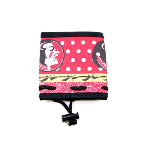 Florida State Wine Bottle Huggies - Polka Dot Neoprene Style Huggies - 12 For $18.00 - Florida State