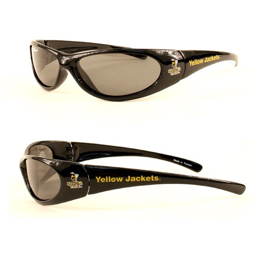 Georgia Tech Sunglasses - Black Sport Frame Style - 12 Pair For $60.00 - Georgia Tech