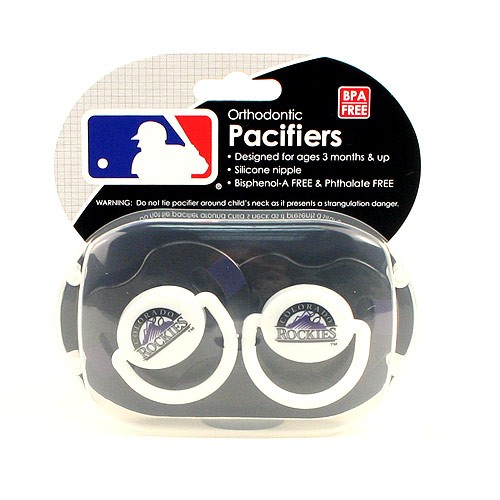 Got To Go - Colorado Rockies Pacifiers - 2Piece Set - 12 Sets For $30.00 - Wholesale Colorado Rockies Products - Rockies Merchandise