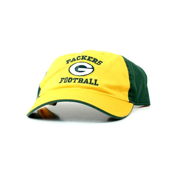 Green Bay Packers Caps - Yellow Face Green Back - Text/Logo - $6.50 Each - Wholesale Green Bay Packers Products - Packers Merchandise