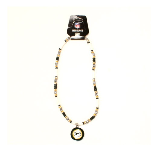 Green Bay Packers Necklaces - 18" Natural Shell With Pendant - 12 Necklaces For $78.00 - Wholesale Green Bay Packers Products - Packers Merchandise