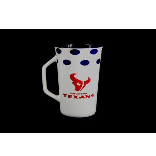 Houston Texans Coffee Mugs - DOT Style - 14OZ Ceramic - 4 For $20.00 - Wholesale Houston Texans Products - Texans Merchandise 2