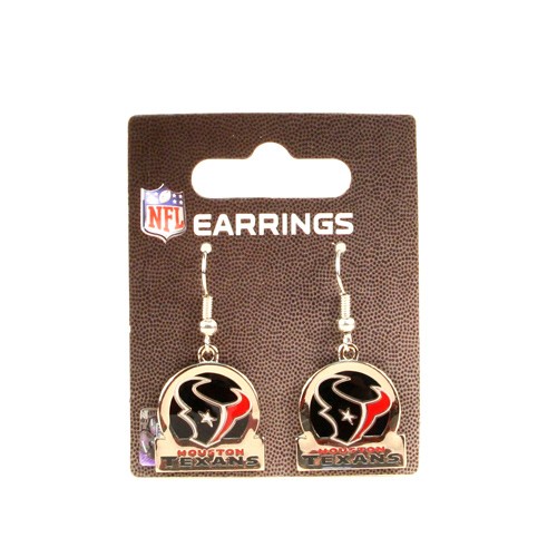 Houston Texans Earrings - Circle/Bar Style - $3.00 Per Pair - Wholesale Houston Texans Products - Texans Merchandise
