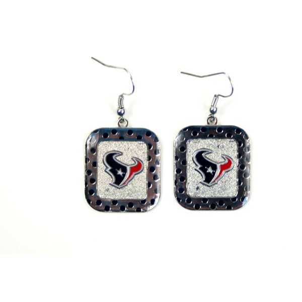 Houston Texans Earrings - The POLKA DOT Dangle - $3.00 Per Pair - Wholesale Houston Texans Products - Texans Merchandise