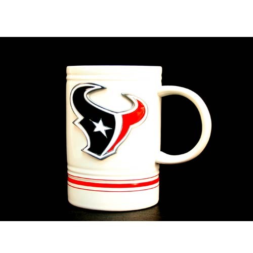 Houston Texans Mugs - 16OZ White Metal Tag Series - $6.00 Each - Wholesale Houston Texans Products - Texans Merchandise