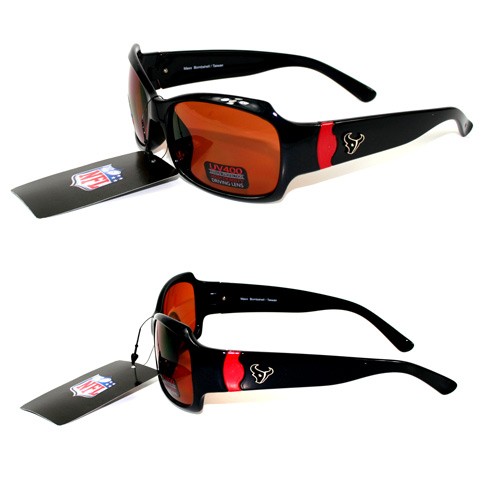 Houston Texans Sunglasses - The Bombshell Style - Polarized - Blue - 12 Pair For $60.00 - Wholesale Houston Texans Products - Texans Merchandise