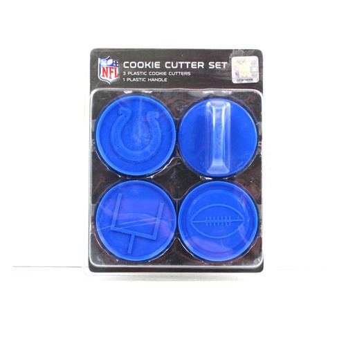 Indianapolis Colts -4PC Cookie Cutter Sets - 12 Sets For $12.00 - Wholesale Indianapolis Colts Products - Colts Merchandise