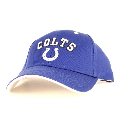 Indianapolis Colts Caps - Blue Caps White Tipping - Moon COLTS Logo - $10.50 Each - Wholesale Indianapolis Colts Products - Colts Merchandise
