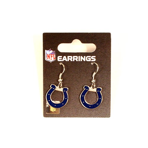 Indianapolis Colts Earrings - Classic AMCO Dangle Style - $2.75 Per Pair - Wholesale Indianapolis Colts Products - Colts Merchandise