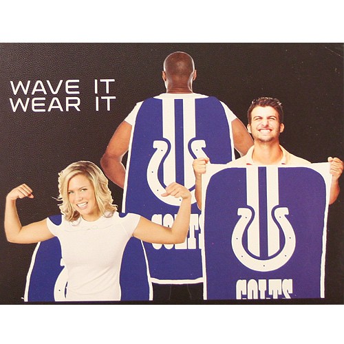 Indianapolis Colts Flags - 32'x47" Fan Flags - 2 Flags For $15.00 - Wholesale Indianapolis Colts Products - Colts Merchandise 2