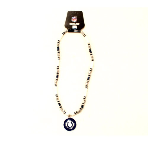 Indianapolis Colts Necklaces - 18" Natural Shell With Pendant - 12 Necklaces For $78.00 - Wholesale Indianapolis Colts Products - Colts Merchandise