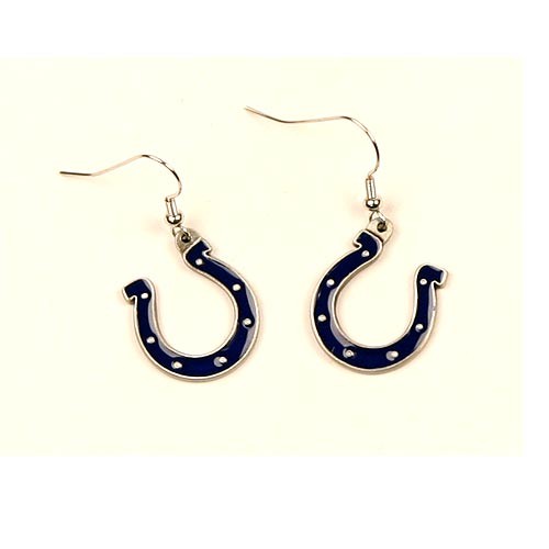 Indianapolis Colts NFL Dangle Earrings $2.75 Per Pair - Wholesale Indianapolis Colts Products - Colts Merchandise
