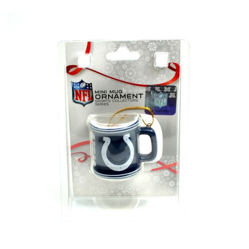 Indianapolis Colts Ornaments - Mini Mug Style Ornaments - 12 For $30.00 - Wholesale Indianapolis Colts Products - Colts Merchandise