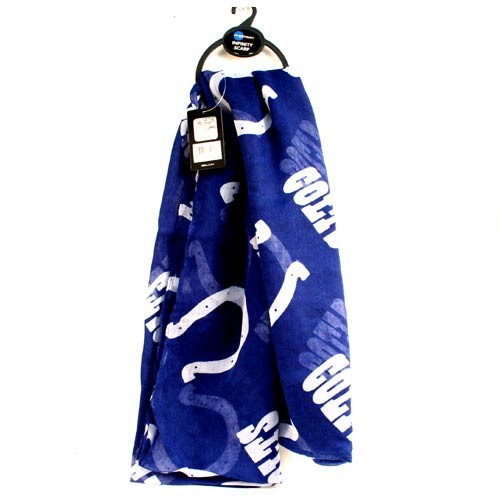 Indianapolis Colts Scarves - Infinity Scarf - $9.50 Each - Wholesale Indianapolis Colts Products - Colts Merchandise