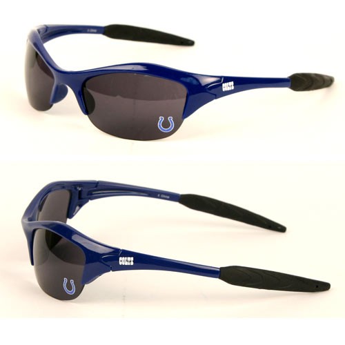 Indianapolis Colts Sunglasses -  Blade Style - $5.50 Per Pair - Wholesale Indianapolis Colts Products - Colts Merchandise