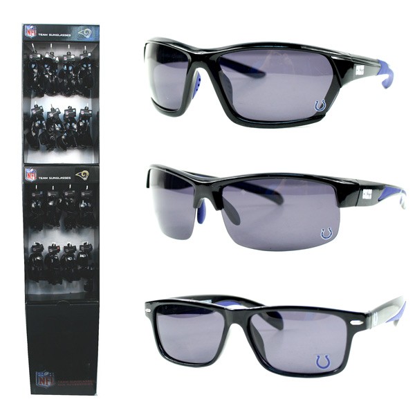 Indianapolis Colts Sunglasses - 48 Count Polarized Display - Assorted Styles - $240.00 Per Display - Wholesale Indianapolis Colts Products - Colts Merchandise 2
