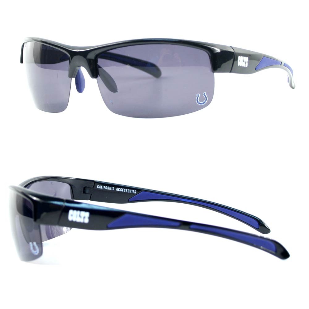 Indianapolis Colts Sunglasses - Cali Style BLADE03 - 12 Pair For $66.00 - Wholesale Indianapolis Colts Products - Colts Merchandise