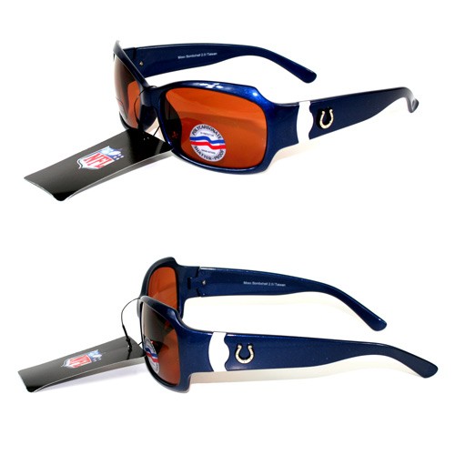 Indianapolis Colts Sunglasses - The Bombshell Style - Poalrized - Blue - 2 Pair For $12.00 - Wholesale Indianapolis Colts Products - Colts Merchandise