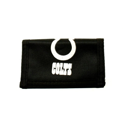Indianapolis Colts Wallets - Nylon Tri-Fold Wallets - (May Have Slight Printing Errors) - 12 For $42.00 - Wholesale Indianapolis Colts Products - Colts Merchandise 2