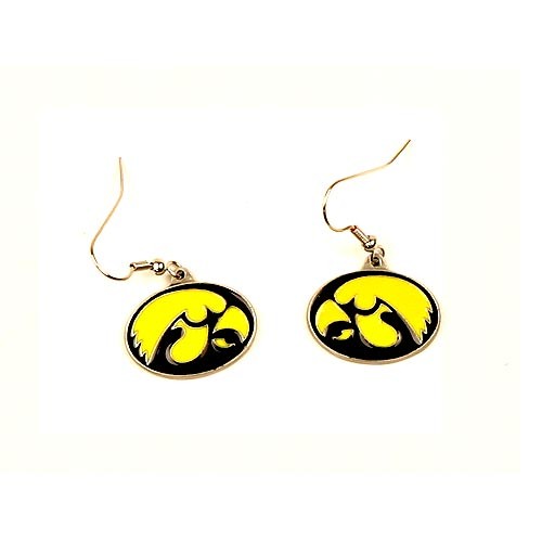 Iowa Hawkeyes - Dangle Earrings $2.75 Per Pair - Iowa Hawkeyes