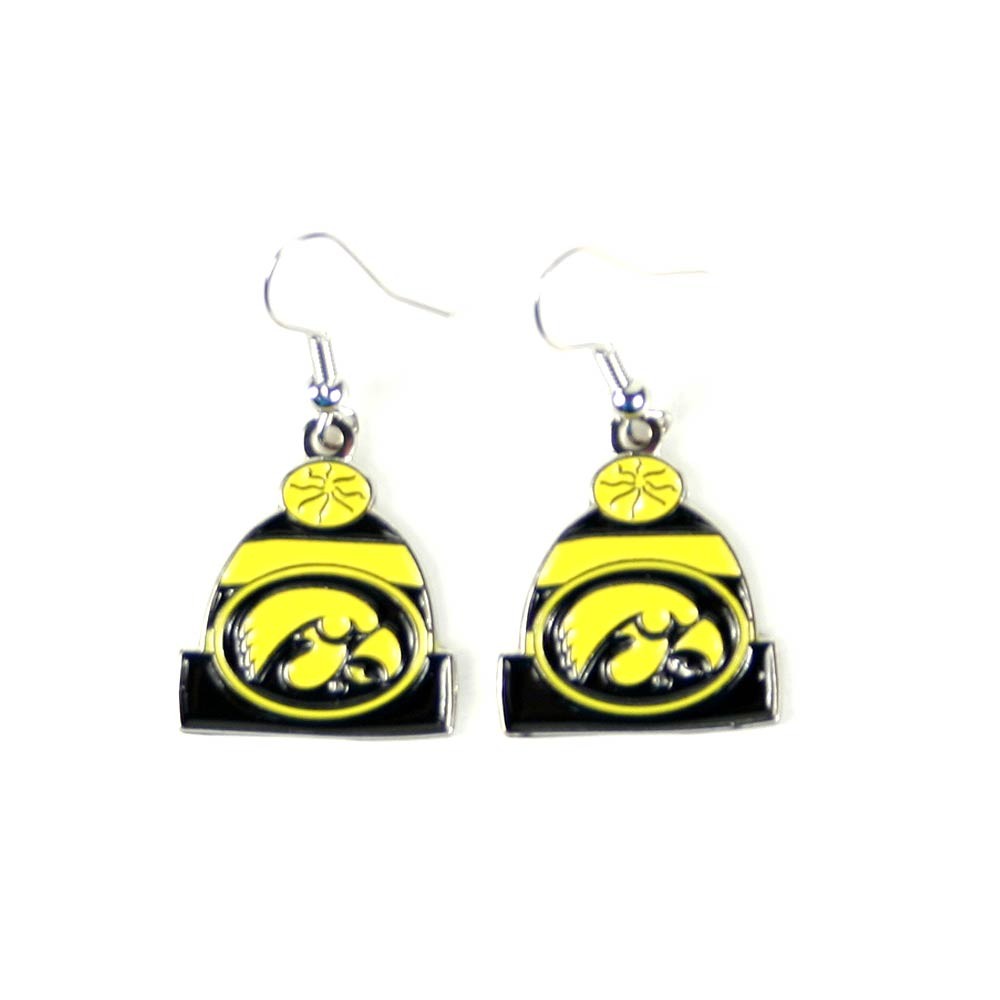 Iowa Hawkeyes Earrings - The KNITSTER - 12 Pair For $33.00 - Iowa Hawkeyes