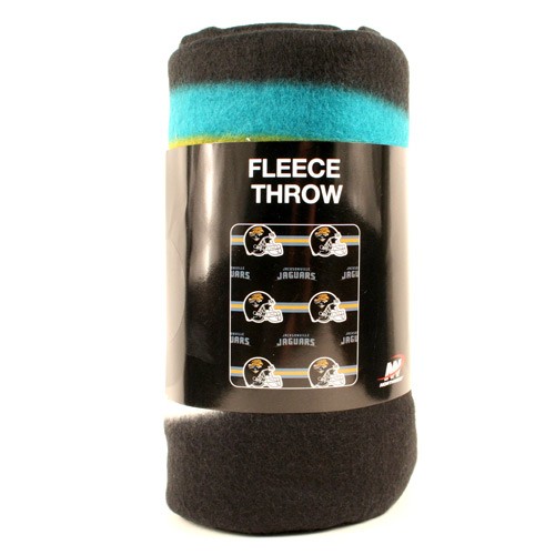 Jacksonville Jaguars Blankets - 50"x60" Fleece - 3Bar Style - $9.50 Each - Wholesale Jacksonville Jaguars Product - Jaguars Merchandise