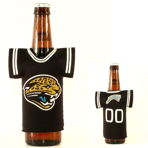 Jacksonville Jaguars Merchandise - Black Jersey Style Bottle Huggies - 12 For $12.00 - Wholesale Jacksonville Jaguars Product - Jaguars Merchandise