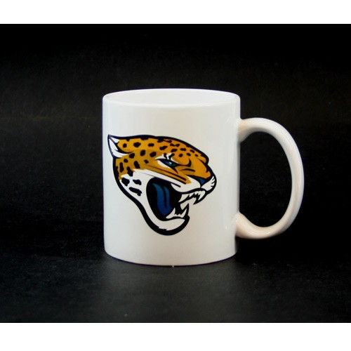 Jacksonville Jaguars Mugs - 11oz White Style Mug - 2 For $8.00 - Wholesale Jacksonville Jaguars Product - Jaguars Merchandise