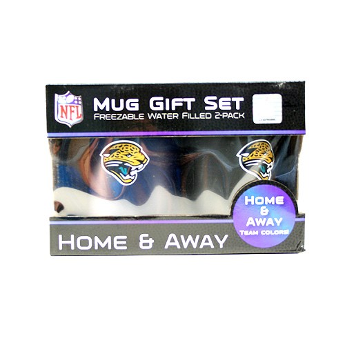Jacksonville Jaguars Mugs - 2Pack Freezer Mugs - Home and Away - $7.50 Per Set - Wholesale Jacksonville Jaguars Product - Jaguars Merchandise