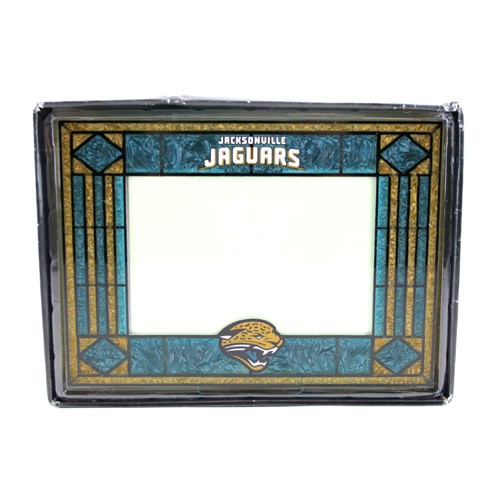 Jacksonville Jaguars Picture Frames - 4"x6" ArtGlass Style - 12 For $30.00 - Wholesale Jacksonville Jaguars Product - Jaguars Merchandise