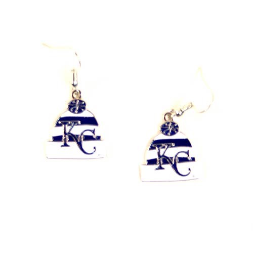 Kansas City Royals Earrings - The KNITSTER Dangle Style - $3.00 Per Pair - Wholesale Kansas City Royals Products - Royals Merchandise