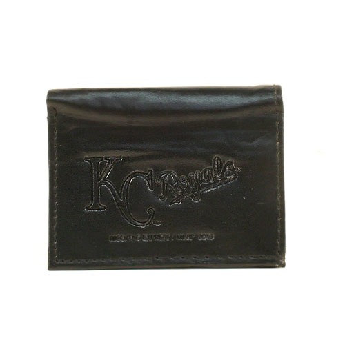 Kansas City Royals Wallets - Black Tri-Fold - Leather Wallets - $7.50 Each - Wholesale Kansas City Royals Products - Royals Merchandise