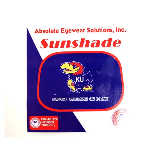 Kansas Jayhawks - Passenger Style Sun Shades - 12 For $12.00 - Kansas Jayhawks