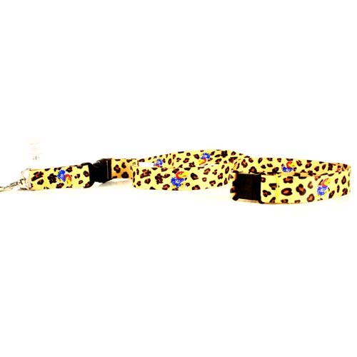 Kansas Jayhawks - The LEOPARD Style Lanyards - 12 For $30.00 - Kansas Jayhawks