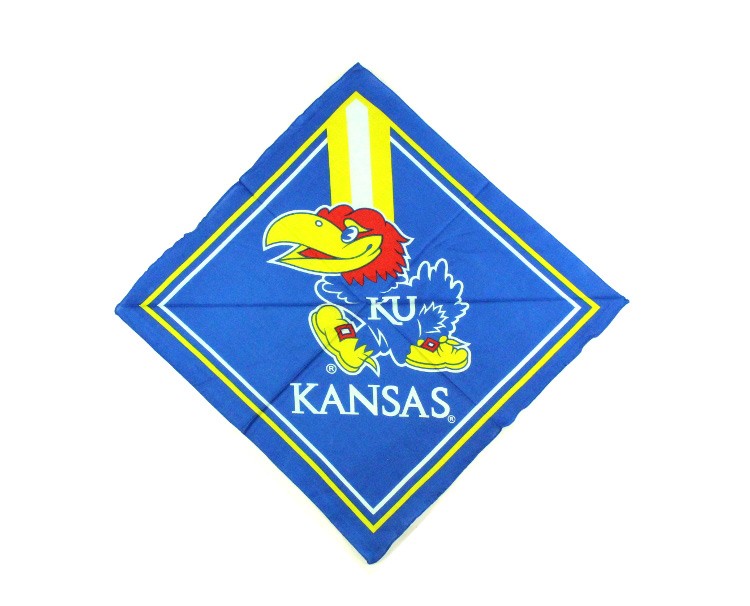 Kansas Jayhawks Bandannas - FanDannas - 12 For $18.00 - Kansas Jayhawks