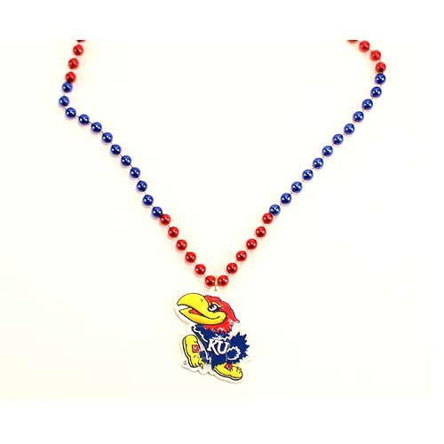 Kansas Jayhawks Beads - 22" Team Beads - $3.50 Each - Kansas Jayhawks