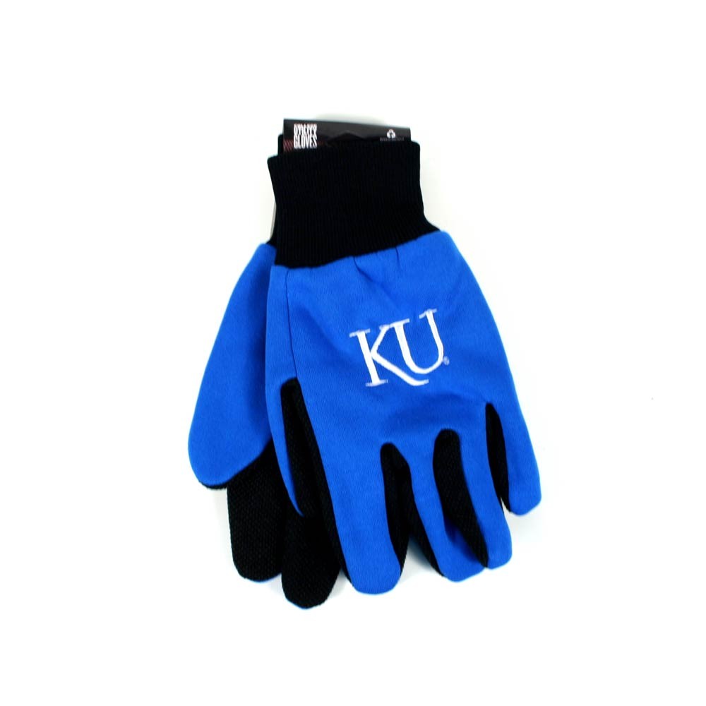 Kansas Jayhawks Gloves - The Black Palm Series - 12 Pair For $36.00 - Kansas Jayhawks