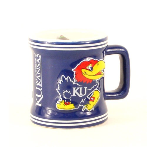 Kansas Jayhawks Shotglass - 2OZ Sculpted Mug (Pattern May Be Different Than Pictured) - $3.50 Each - Kansas Jayhawks