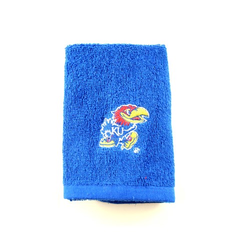 Kansas Jayhawks Towel - 11"x18" Hand Towel - Embroidered - 12 For $12.00 - Kansas Jayhawks