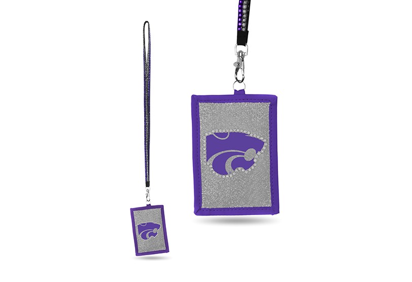 Kansas State Bling - Bling Lanyards With ID Holder - 12 For $30.00 - Kansas State