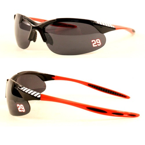 Kevin Harvick - #29 Black/Red Sport Wrap Style Sunglasses - 12 Pair For $24.00